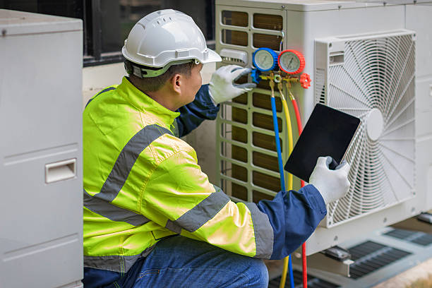 Professional Hvac Maintenance technician working in Rockville, CT